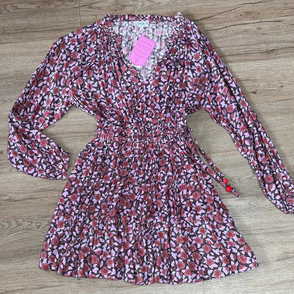 OMIKA Irma Mini Dress Felice Plum in Sz XS NWT